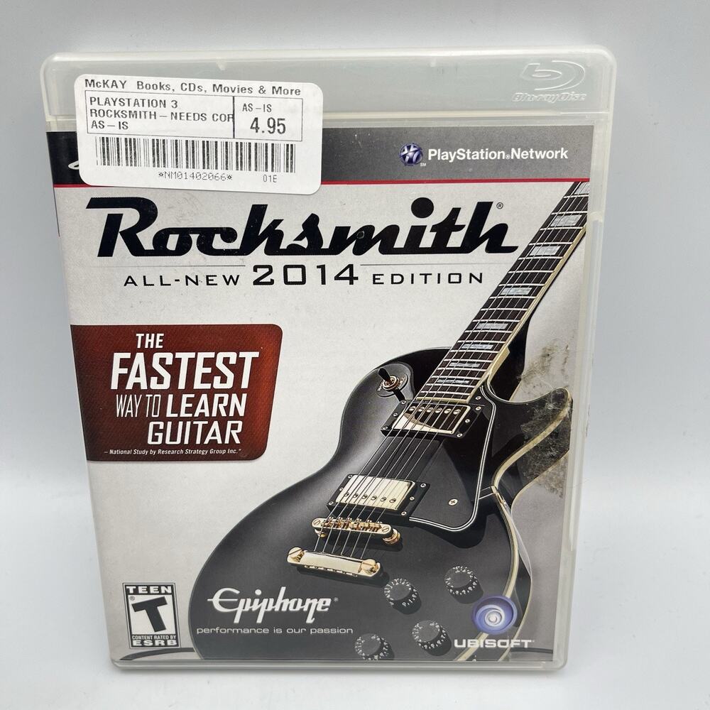 Rocksmith -- 2014 Edition (Sony PlayStation 3, 2013) CIB Complete